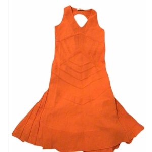 Vintage versace lightweight orange dress